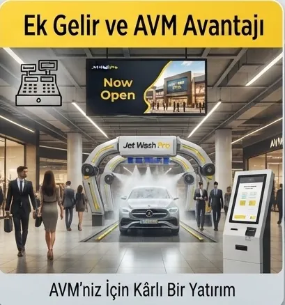 Ek gelir ve AVM avantajı: AVM içinde çalışan yıkama noktası